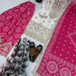 Designer Chinon Sharara Suit with Digital Print & Mirror Work
