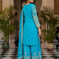 Designer Chinon Silk Embroidered Sharara Set