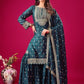 Designer Chinon Silk Embroidered Sharara Set