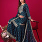Designer Chinon Silk Embroidered Sharara Set