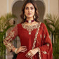Designer Chinon Silk Embroidered Sharara Set