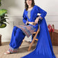 Designer Chinos Embroidered Top with Farshi Palazzo and Dupatta Set