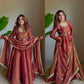 Designer Cosmos Silk Maxi Anarkali Suit for Festive and Wedding Wear