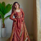 Designer Cosmos Silk Maxi Anarkali Suit for Festive and Wedding Wear