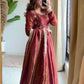 Designer Cosmos Silk Maxi Anarkali Suit for Festive and Wedding Wear