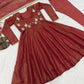 Designer Cosmos Silk Maxi Anarkali Suit for Festive and Wedding Wear