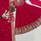 Designer Crepe Silk Anarkali Suit Set for Wedding and Festive Wear