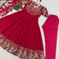 Designer Crepe Silk Anarkali Suit Set for Wedding and Festive Wear
