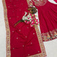 Designer Crepe Silk Anarkali Suit Set for Wedding and Festive Wear