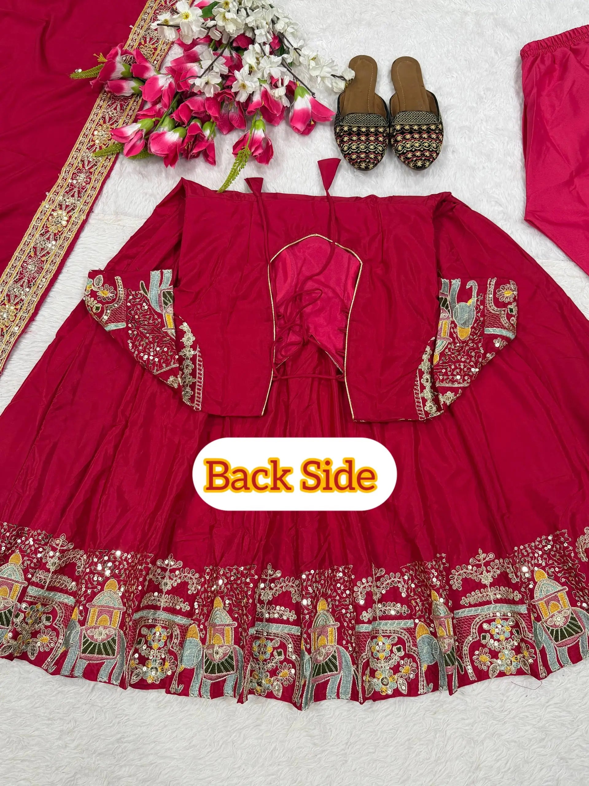 Designer Crepe Silk Anarkali Suit Set for Wedding and Festive Wear