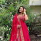 Designer Crepe Silk Anarkali Suit Set for Wedding and Festive Wear