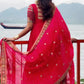 Designer Crepe Silk Anarkali Suit Set for Wedding and Festive Wear