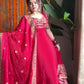 Designer Crepe Silk Anarkali Suit Set for Wedding and Festive Wear