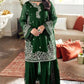 Designer Crepe Silk Embroidered Suit Set