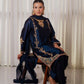 Designer Crepe Silk Embroidered Suit Set