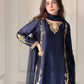 Designer Crepe Silk Embroidered Suit Set