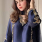 Designer Crepe Silk Embroidered Suit Set