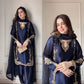 Designer Crepe Silk Embroidered Suit Set