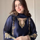 Designer Crepe Silk Embroidered Suit Set