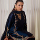 Designer Crepe Silk Embroidered Suit Set