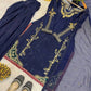 Designer Crepe Silk Embroidered Suit Set