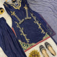 Designer Crepe Silk Embroidered Suit Set