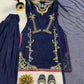 Designer Crepe Silk Embroidered Suit Set