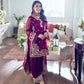 Designer Crepe Silk Embroidered Suit Set