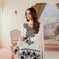 Designer Crepe Silk Embroidered Suit Set