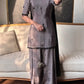 Designer Crepe Silk Embroidered Suit Set