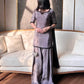 Designer Crepe Silk Embroidered Suit Set