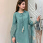 Designer Crepe Silk Embroidered Suit Set with Organza Dupatta