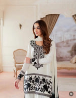 Designer Crepe Silk Embroidered Suit Set