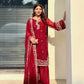 Designer Crepe Silk Embroidered Suit Set
