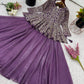 Designer Crunchy Silk Embroidered Peplum Top with Lehenga