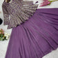 Designer Crunchy Silk Embroidered Peplum Top with Lehenga