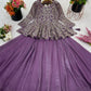 Designer Crunchy Silk Embroidered Peplum Top with Lehenga