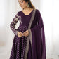 Designer Crunchy Silk Embroidered Sharara Suit Set