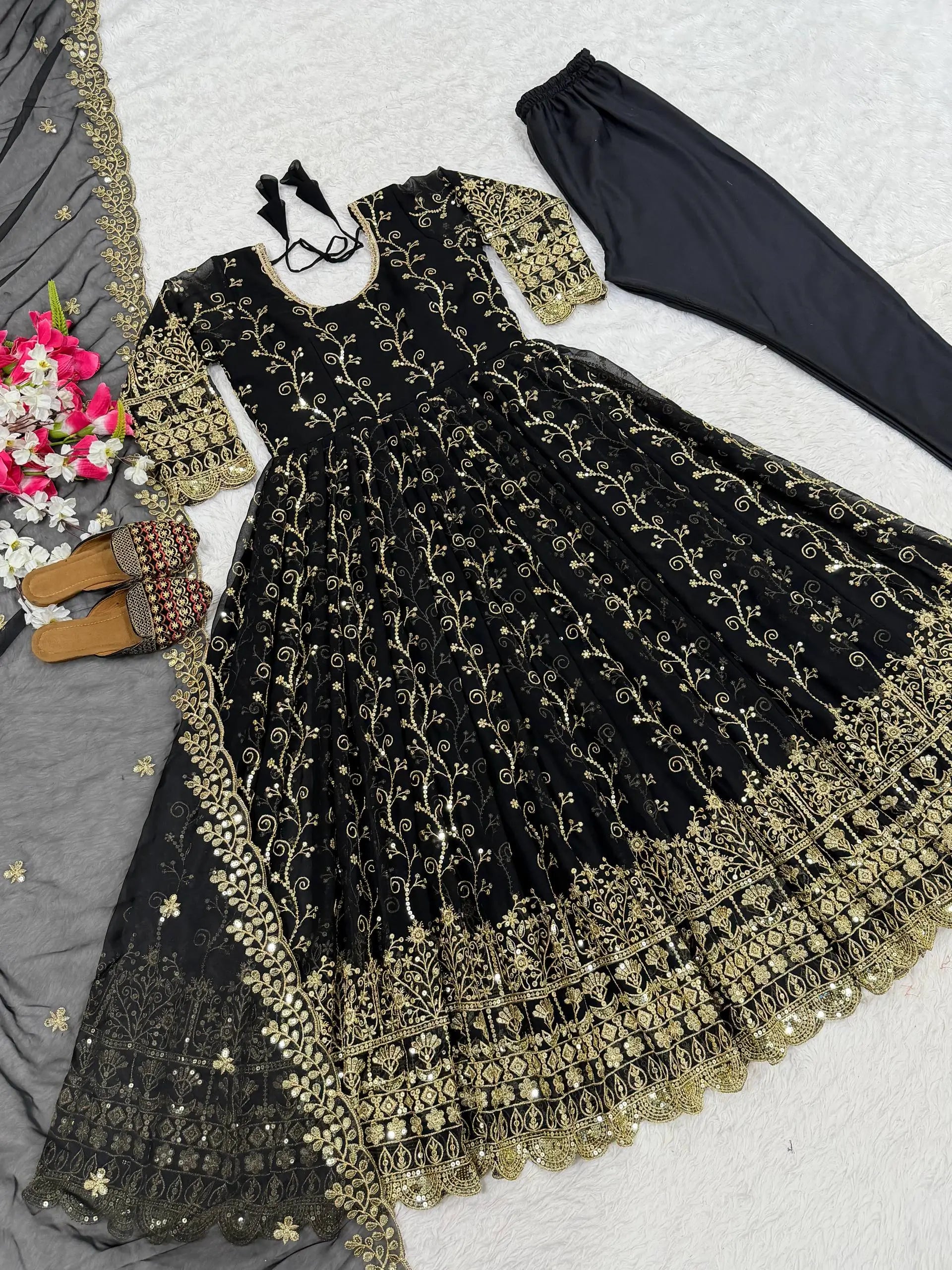Designer Embellished Anarkali Suit