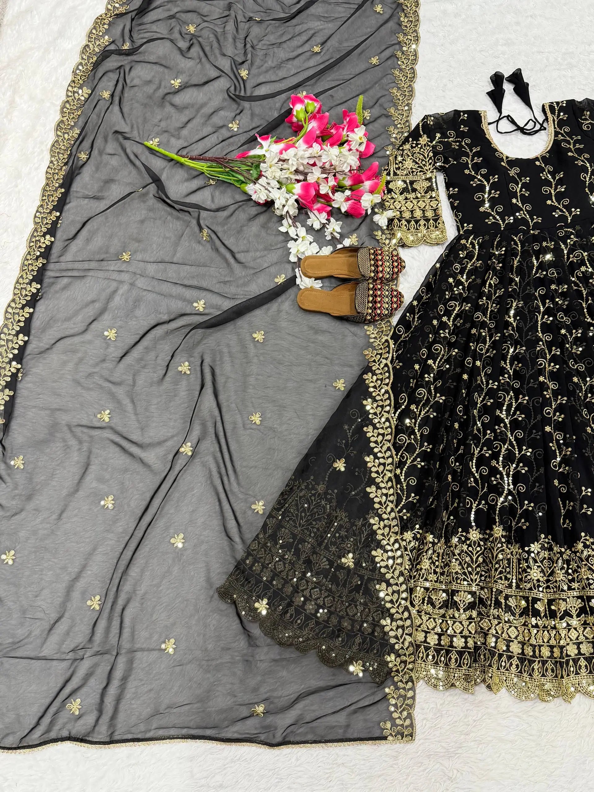 Designer Embellished Anarkali Suit