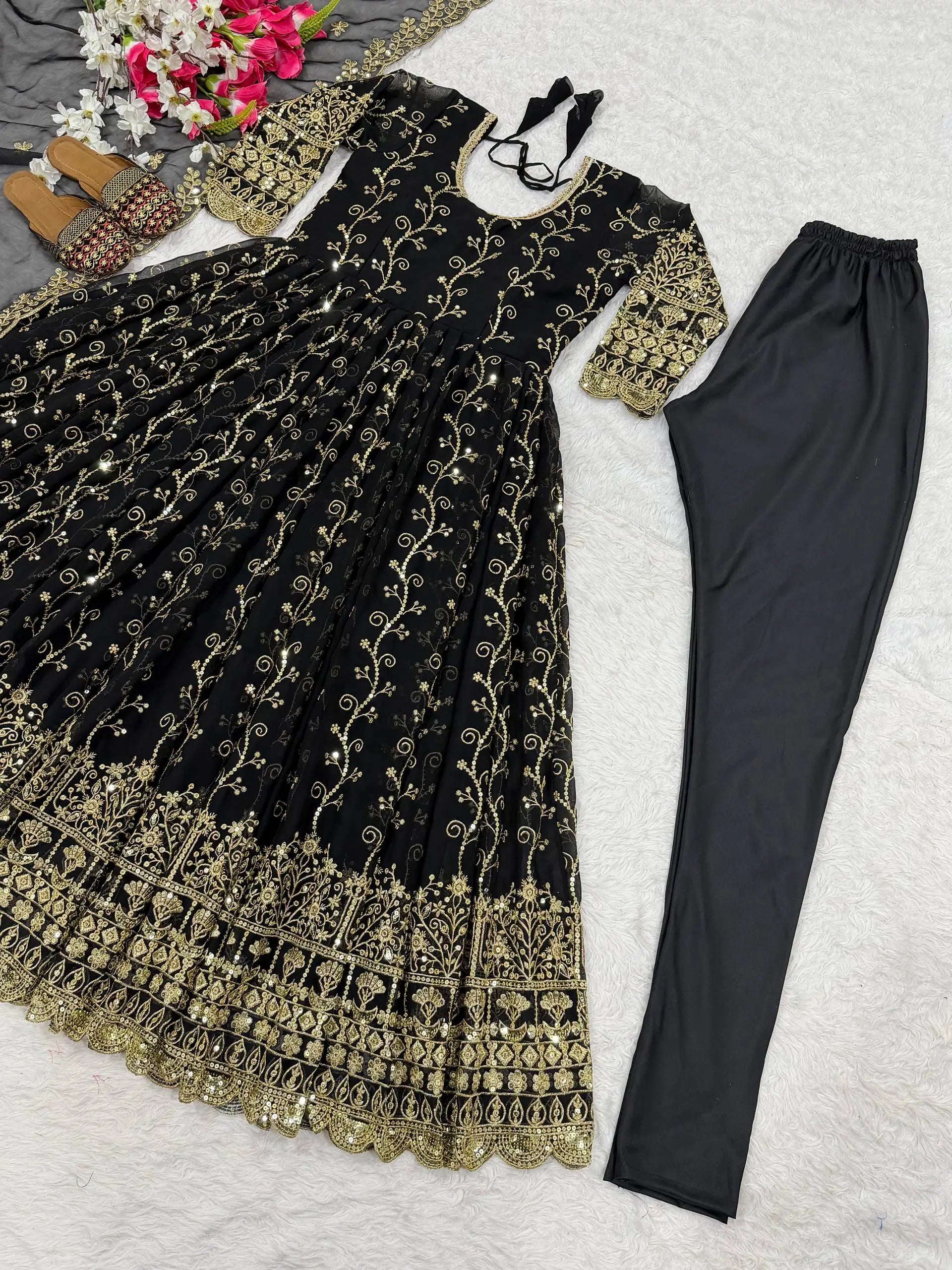 Designer Embellished Anarkali Suit