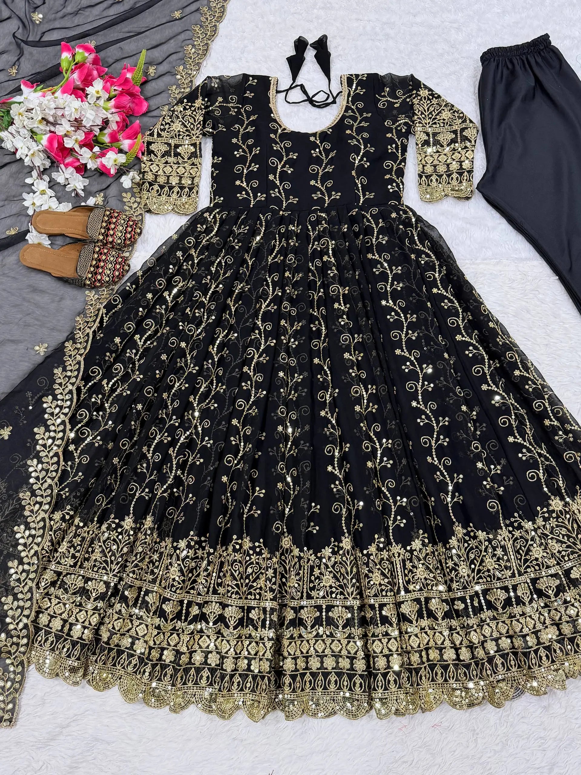 Designer Embellished Anarkali Suit