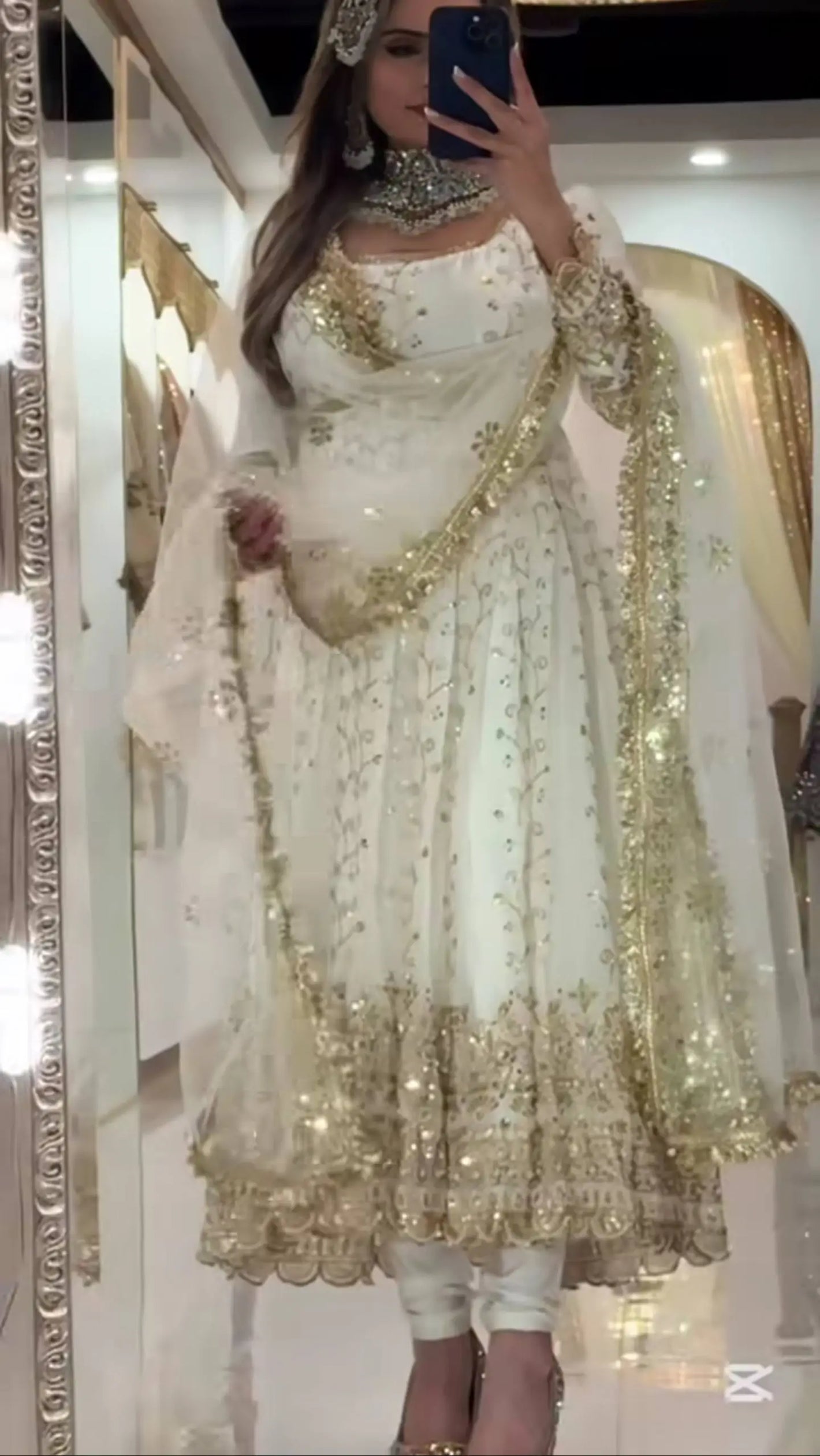 Designer Embellished Anarkali Suit