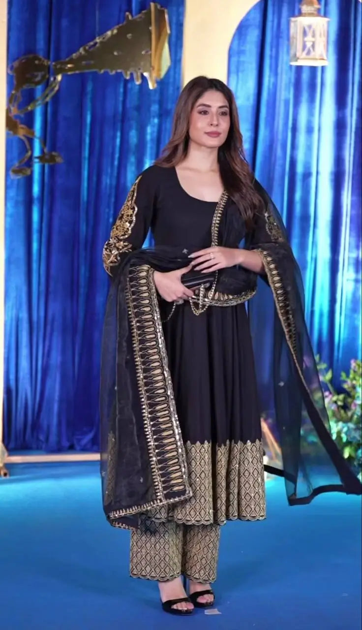 Designer Embroidered Anarkali Suit