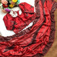Designer Embroidered Chiffon Silk Saree with Stitched Blouse for Festive and Party Wear