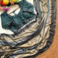 Designer Embroidered Chiffon Silk Saree with Stitched Blouse for Festive and Party Wear
