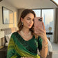 Designer Embroidered Chiffon Silk Saree with Stitched Blouse for Festive and Party Wear