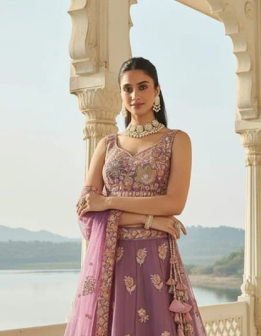 Designer Embroidered Fendy Lehenga Choli Set for Wedding and Festive Wear