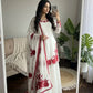 Designer Embroidered Fendy Silk Plazo Set for Festive and Party Wear