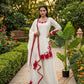 Designer Embroidered Fendy Silk Plazo Set for Festive and Party Wear